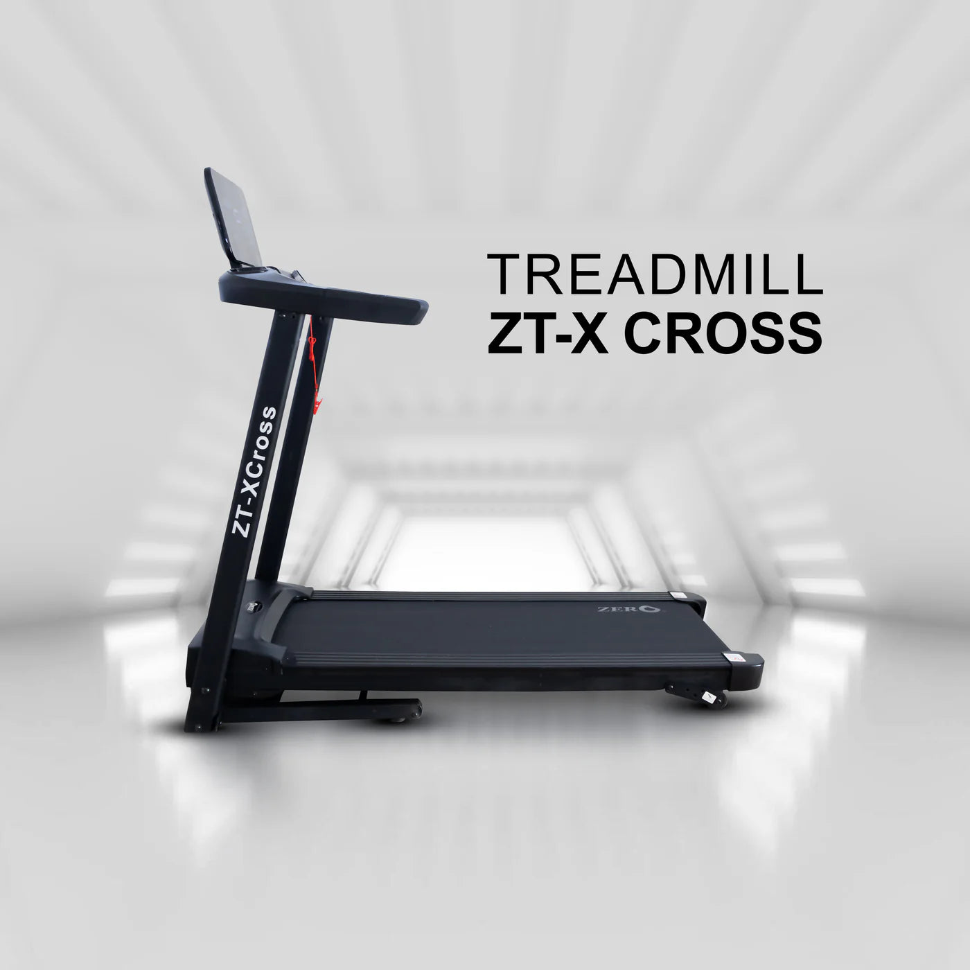 ZERO HEALTH CARE ZT-CROSS TREADMILL 1390 x 690 Electric, Max 130KG, LED Display Massage Gadget Black