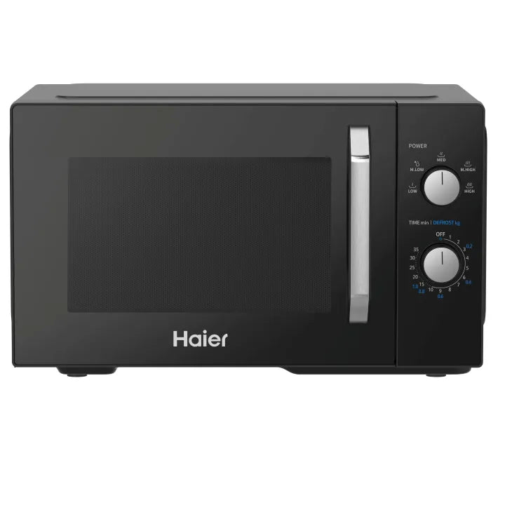 Haier 25L | Solo | HMW-25MXP9 ( Pull Handle + Alarm Signal + Halogen Interior Light + Mechanical Rotary Control ) | Microwave Oven | Haier Warranty