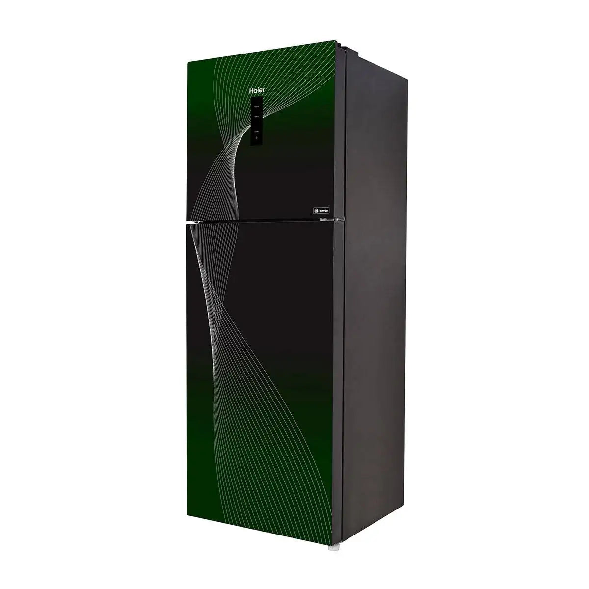 HAIER HRF-346 IFGA 12 Cft. Digital Inverter-Glass Door Refrigerator Green
