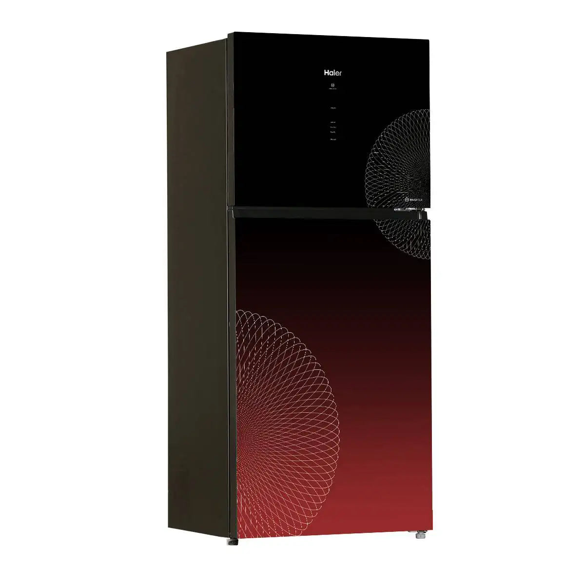 HAIER HRF-538 IARA 19Cft Digital Inverter-Glass Door Refrigerator Red
