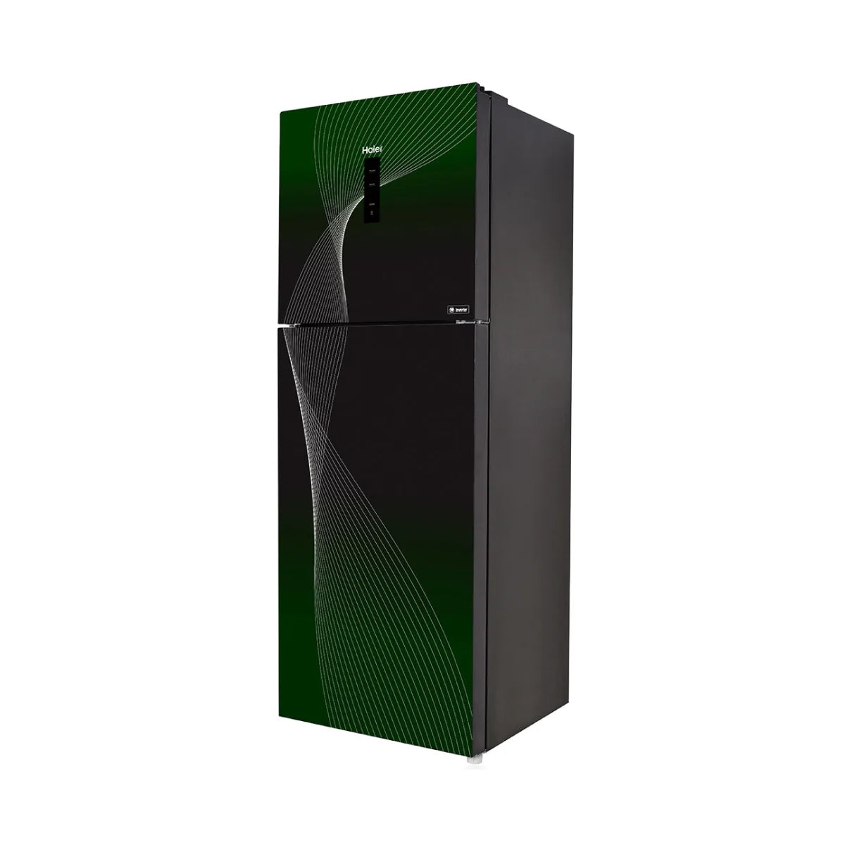 HAIER HRF-438 IFGA 15 Cft. Digital Inverter-Glass Door Refrigerator Green