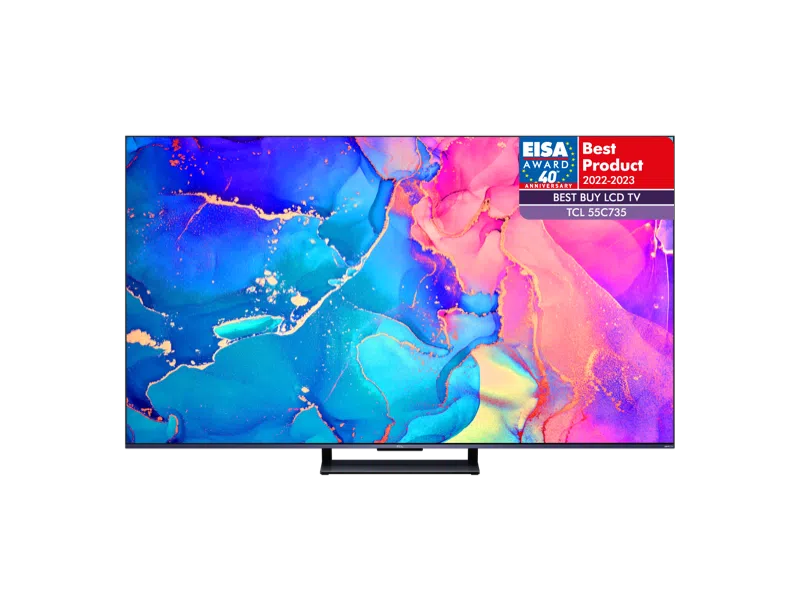 TCL L55C735 55'' 4K,QLED Android/Google LED Black