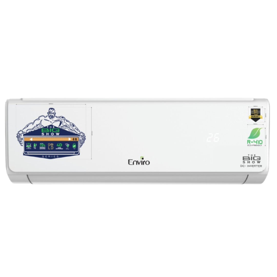 Enviro 1.5 Ton DC Inverter AC | Heat & Cool | T3 Compressor & WiFi | The Big Show Series (EAC-19TBS)