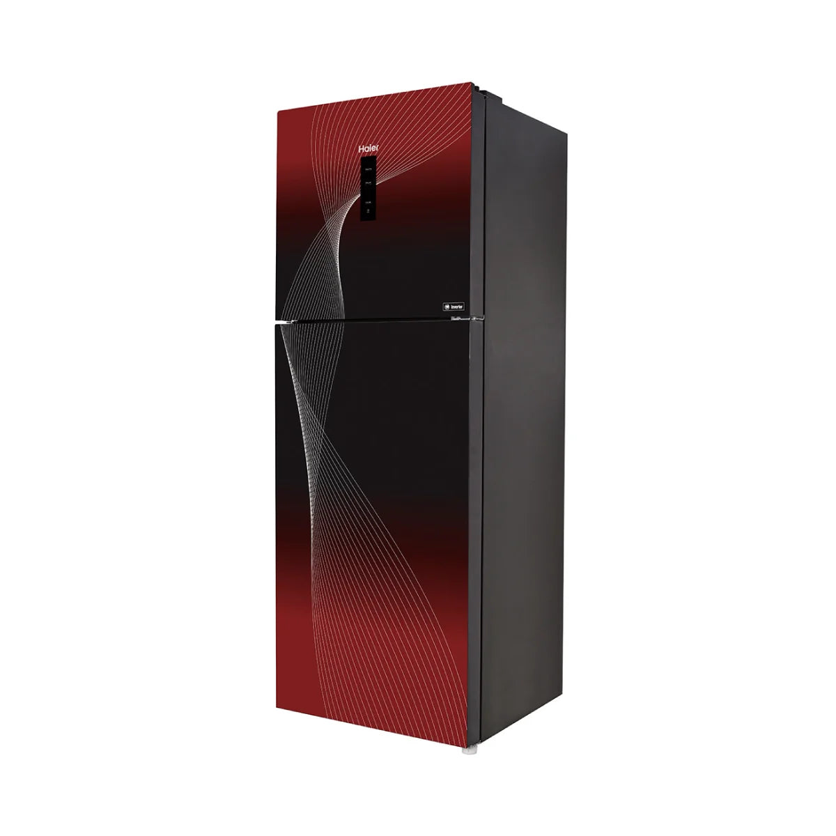 HAIER HRF-368 IFRA 13 Cft. Digital Inverter-Glass Door Refrigerator Red