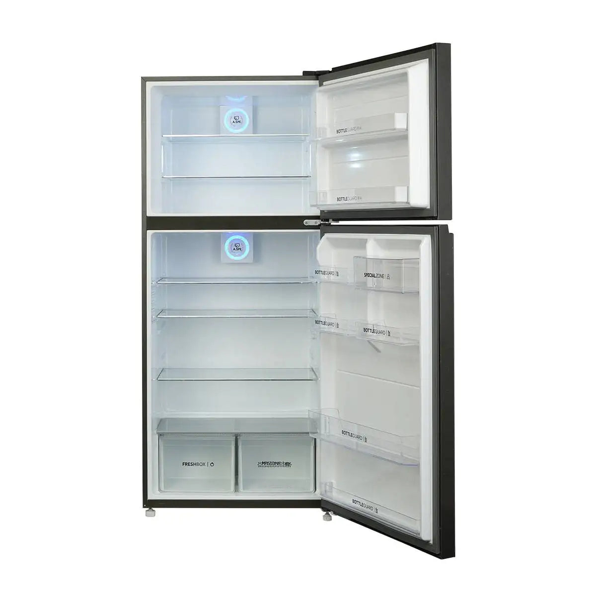 HAIER HRF-538 IOT 19Cft Digital Inverter-Glass Door Refrigerator Silver Grey