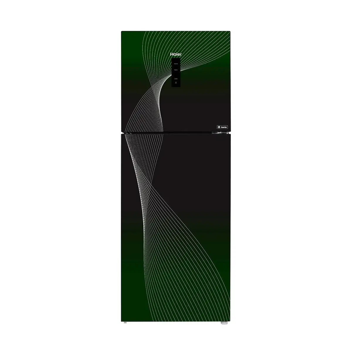 HAIER HRF-346 IFGA 12 Cft. Digital Inverter-Glass Door Refrigerator Green