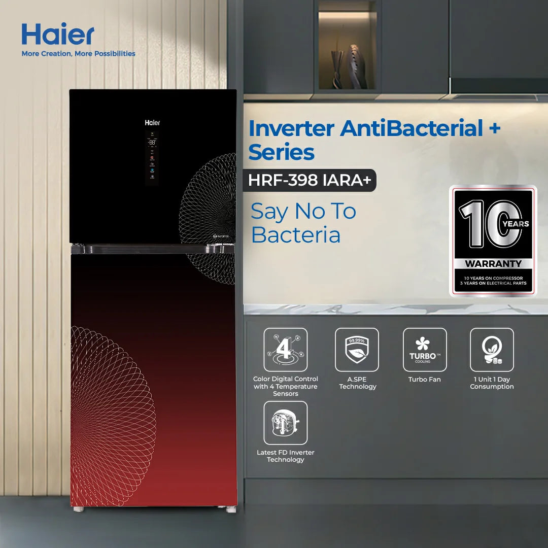 HAIER Refrigerator 13 Cft. RED HRF-398 IARA