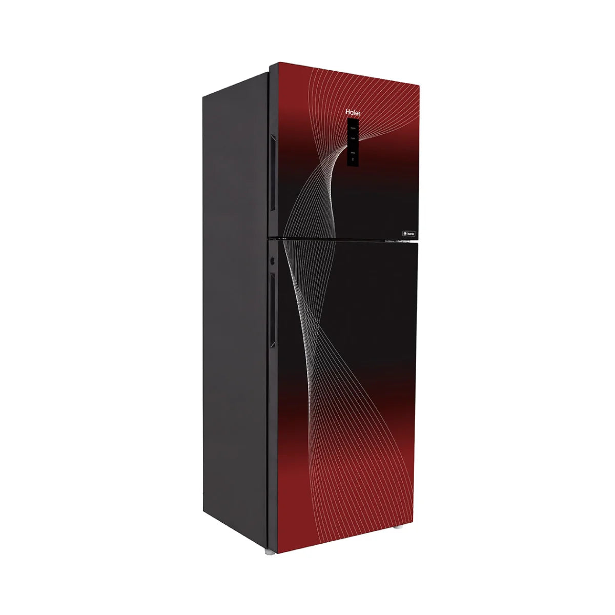 HAIER HRF-368 IFRA 13 Cft. Digital Inverter-Glass Door Refrigerator Red