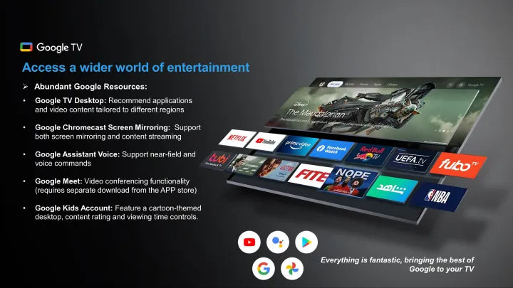 HAIER H43K85FFX (Google TV) 43" FHD, Android/Google LED Black