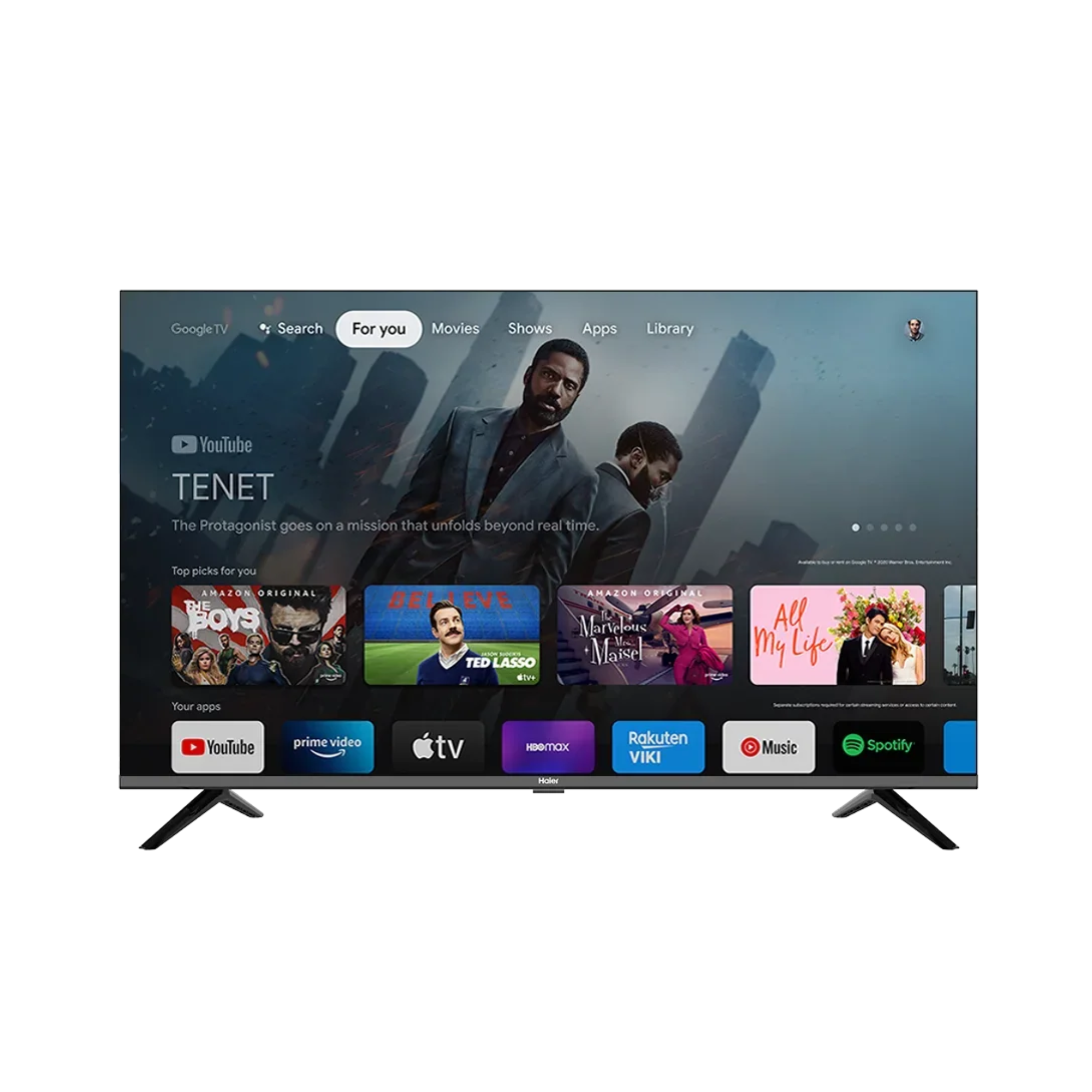 HAIER H32K800X 32" HD, Android/Google LED Black