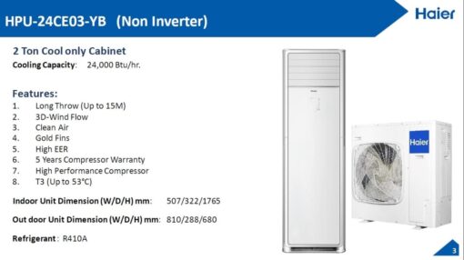 HAIER 2.0 Ton  Air Conditioner (HPU-48CE03)