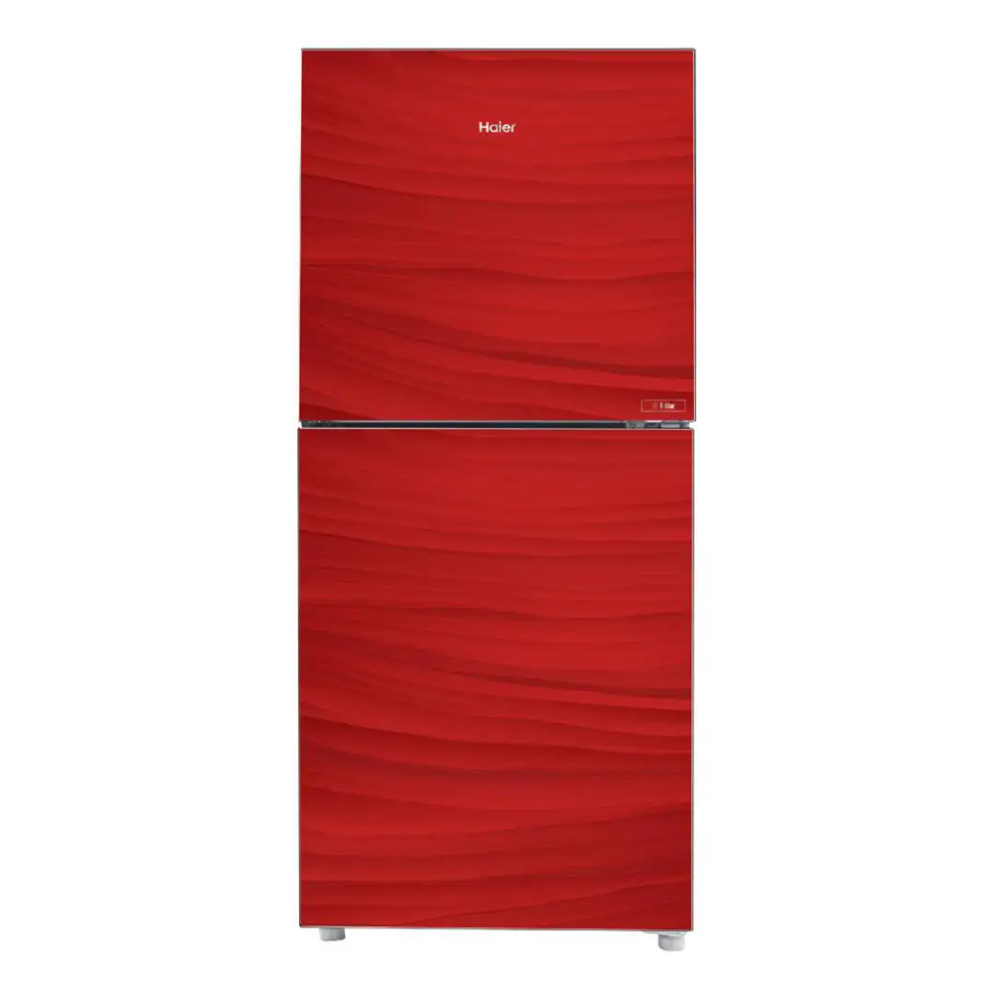 HAIER HRF-246 EPR 9Cft. VCM-Glass Door Refrigerator Red