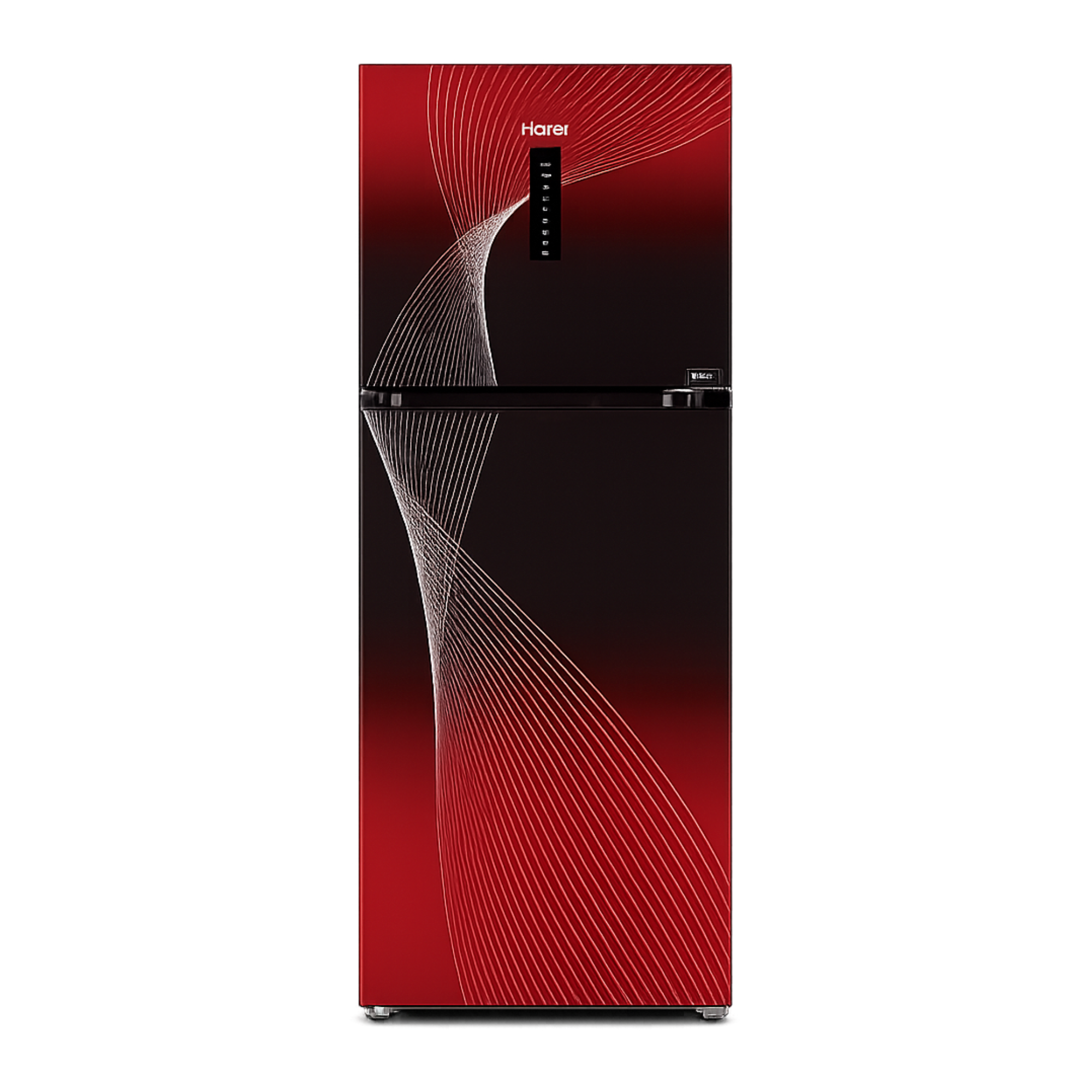 HAIER HRF-438 IFRA 15 Cft. Digital Inverter-Glass Door Refrigerator Red