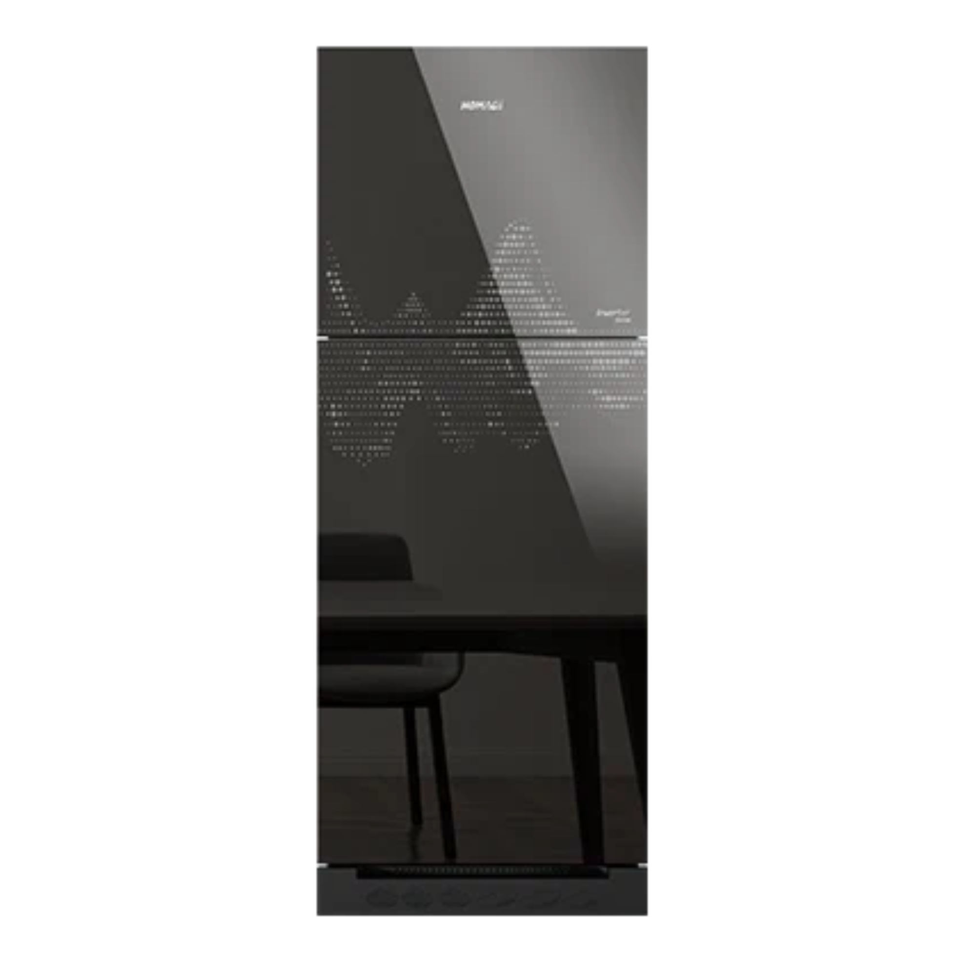 HOMAGE HRI-47552 GD CRYSTAL INVERTER (MR) 15 Cft. Inverter-Glass Door Refrigerator Mirror Glass