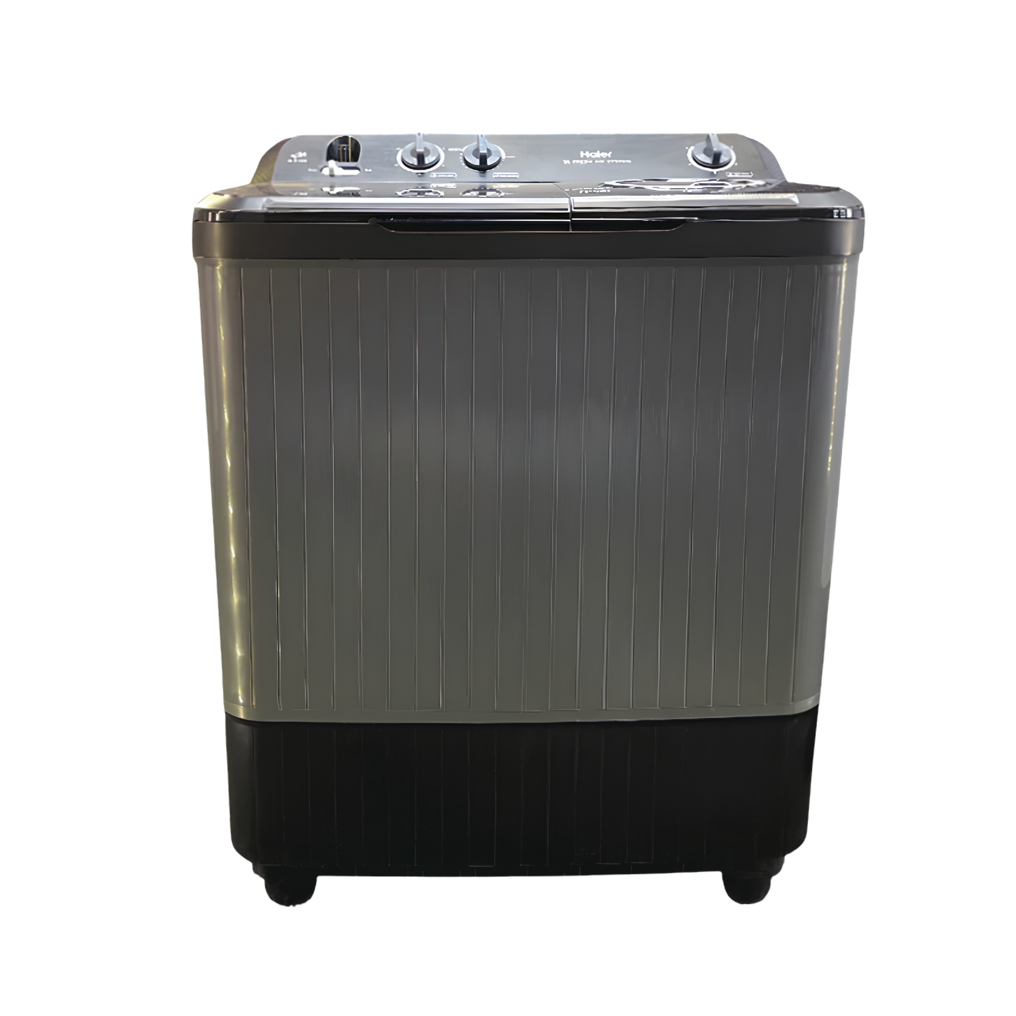 HAIER HTW100-196 G 10 KG Twin Tub Washing Machine Grey