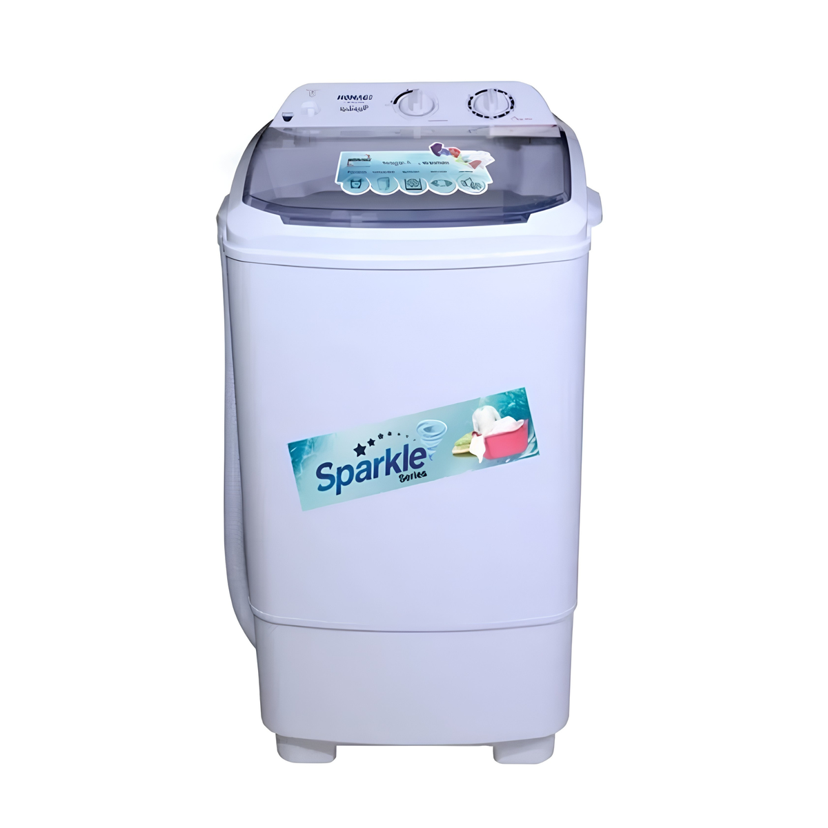 HOMAGE HW-4991 10 KG Washer Washing Machine White/GRAY