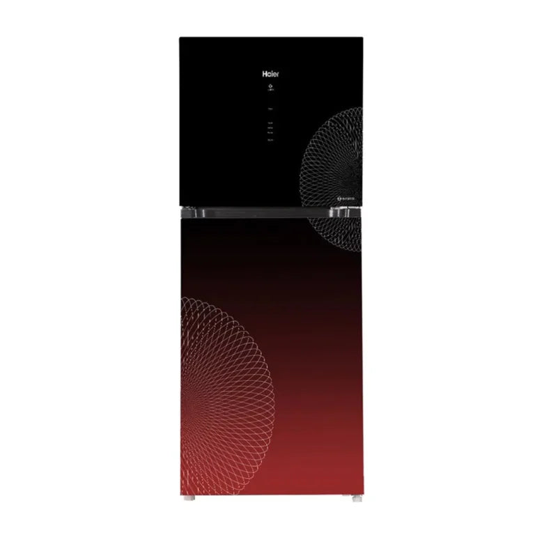 HAIER HRF-368 IARA 12 Cft. Digital Inverter-Glass Door Refrigerator Red