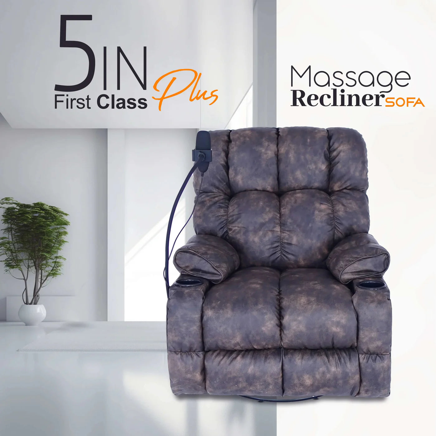 ZERO HEALTH CARE First Class PLUS Massage Recliner