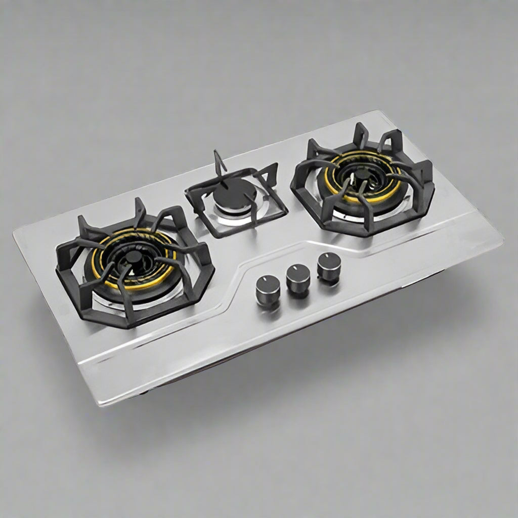 Enviro 3 Burners Stainless Steel Kitchen Hob EHOB-3BSS