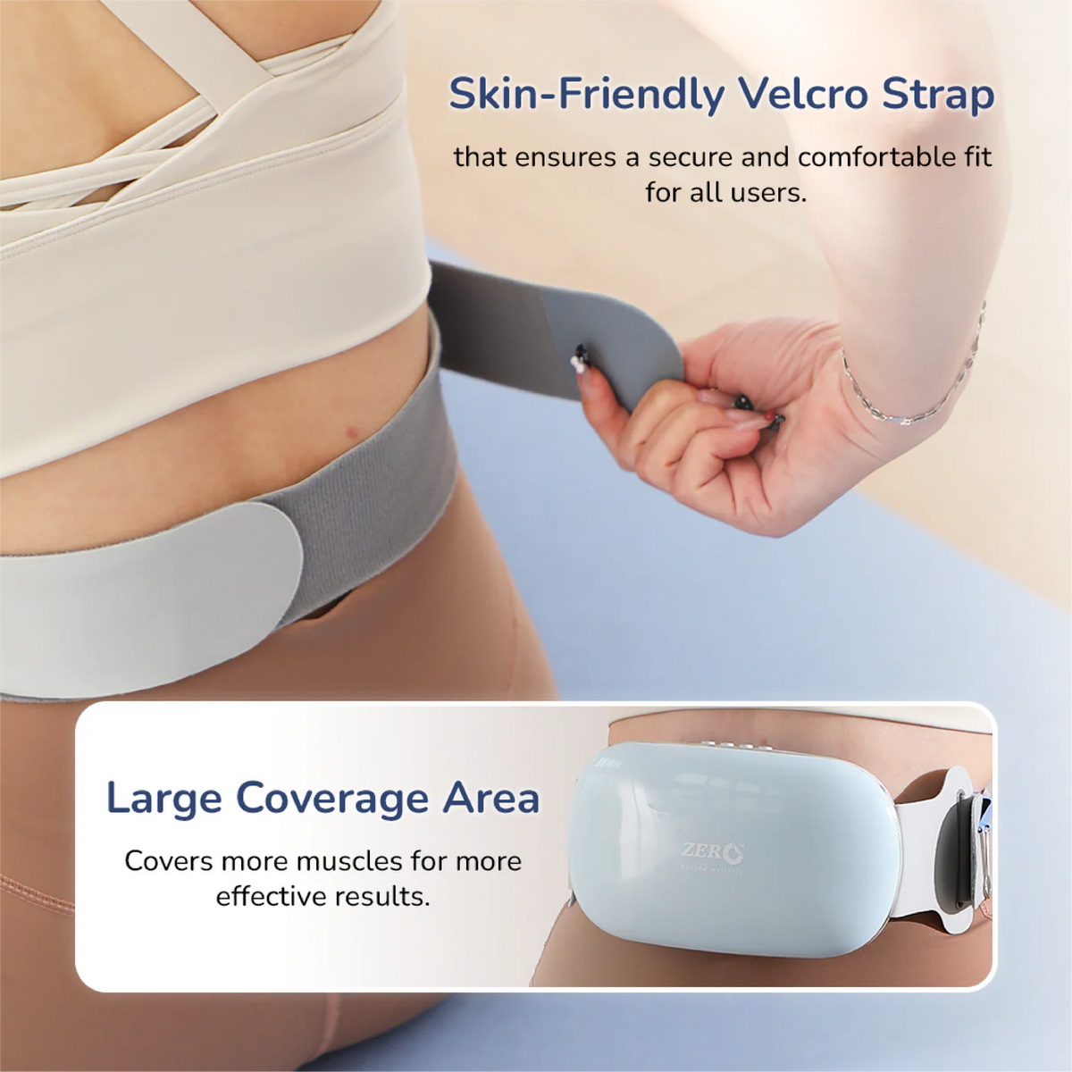 ZERO HEALTH CARE Baelibelt Standard Multi-Functional, Multi-Therapy, Rechargeable Massage Gadget BEIGE