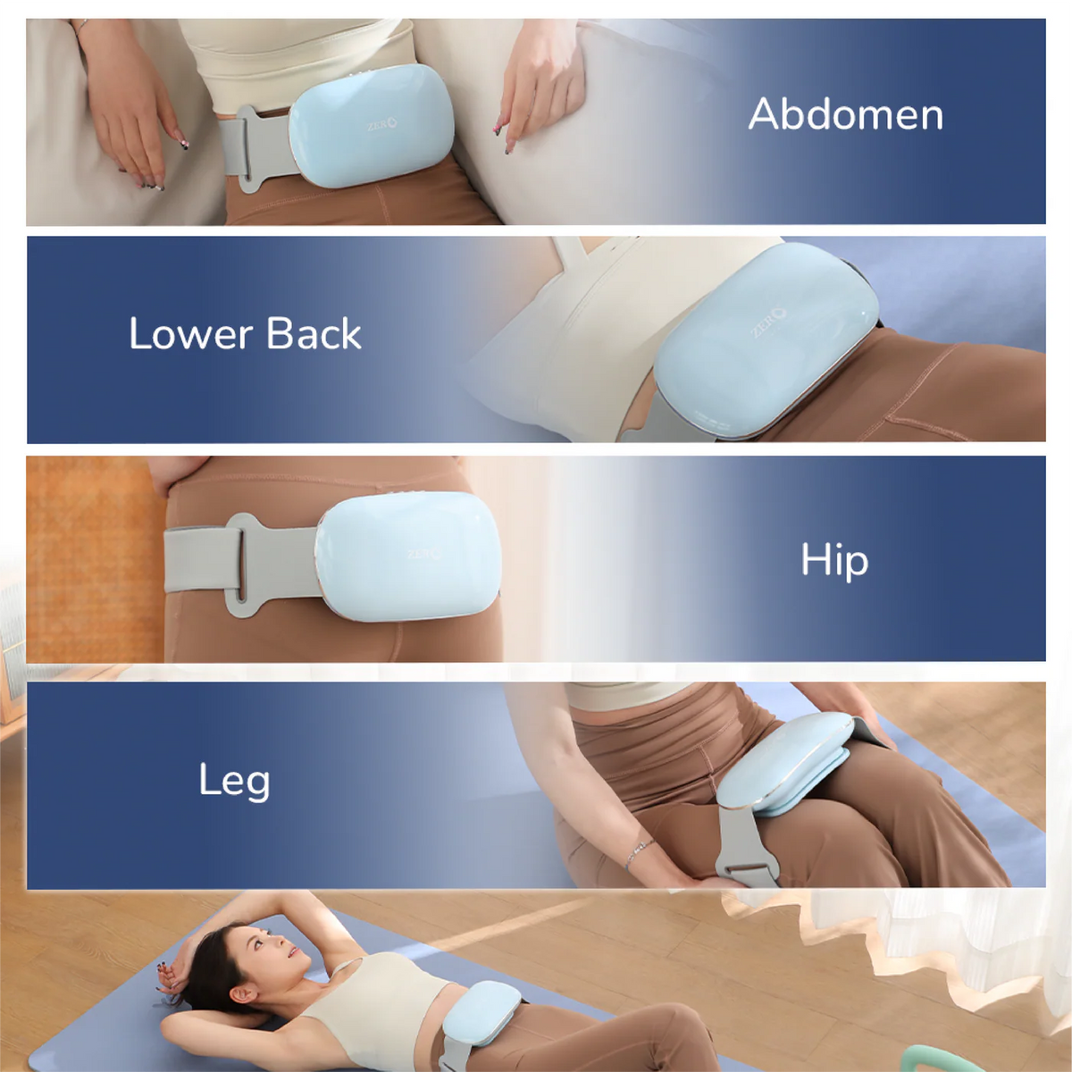 ZERO HEALTH CARE Baelibelt Standard Multi-Functional, Multi-Therapy, Rechargeable Massage Gadget BEIGE