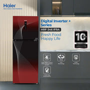 HAIER Refrigerator 12 Cft. RED HRF-346 IFRA