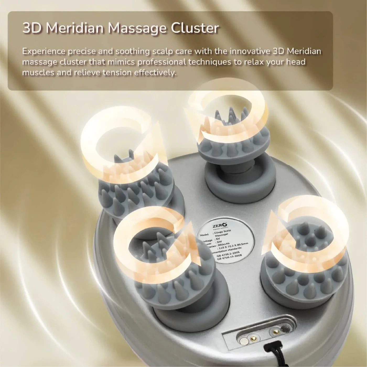 ZERO HEALTH CARE Scalp Massager Clingy