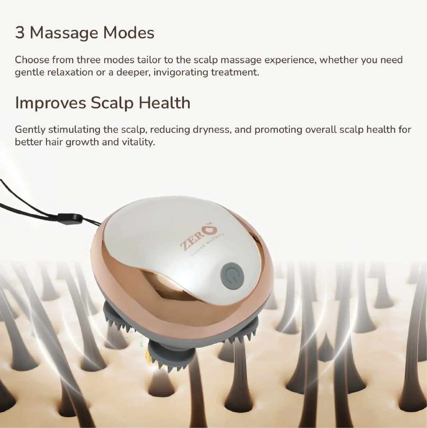 ZERO HEALTH CARE Scalp Massager Clingy
