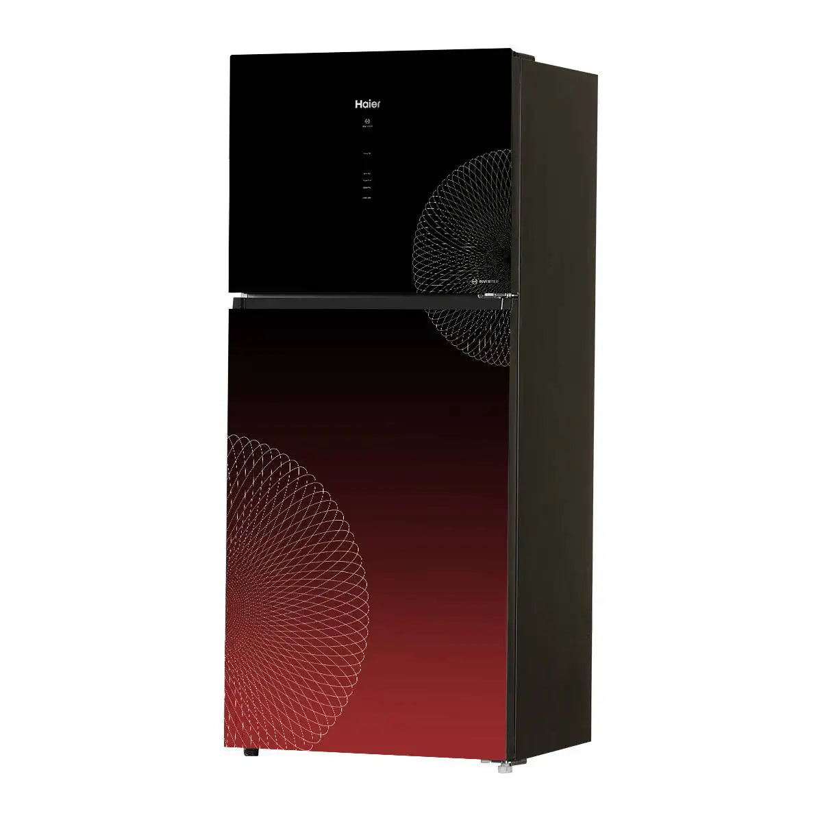 HAIER HRF-538 IARA 19Cft Digital Inverter-Glass Door Refrigerator Red