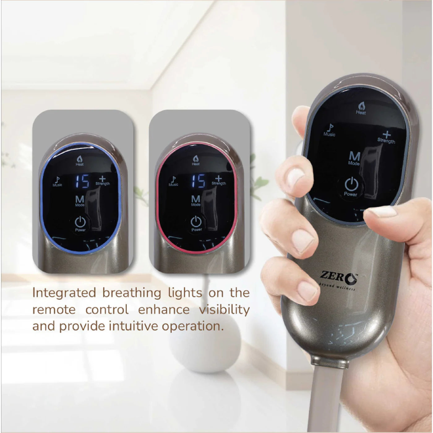 ZERO HEALTH CARE D’Medizonic Head Massager Standard Airbag force, Heating, multi mode, music, Rechargeable Massage Gadget White