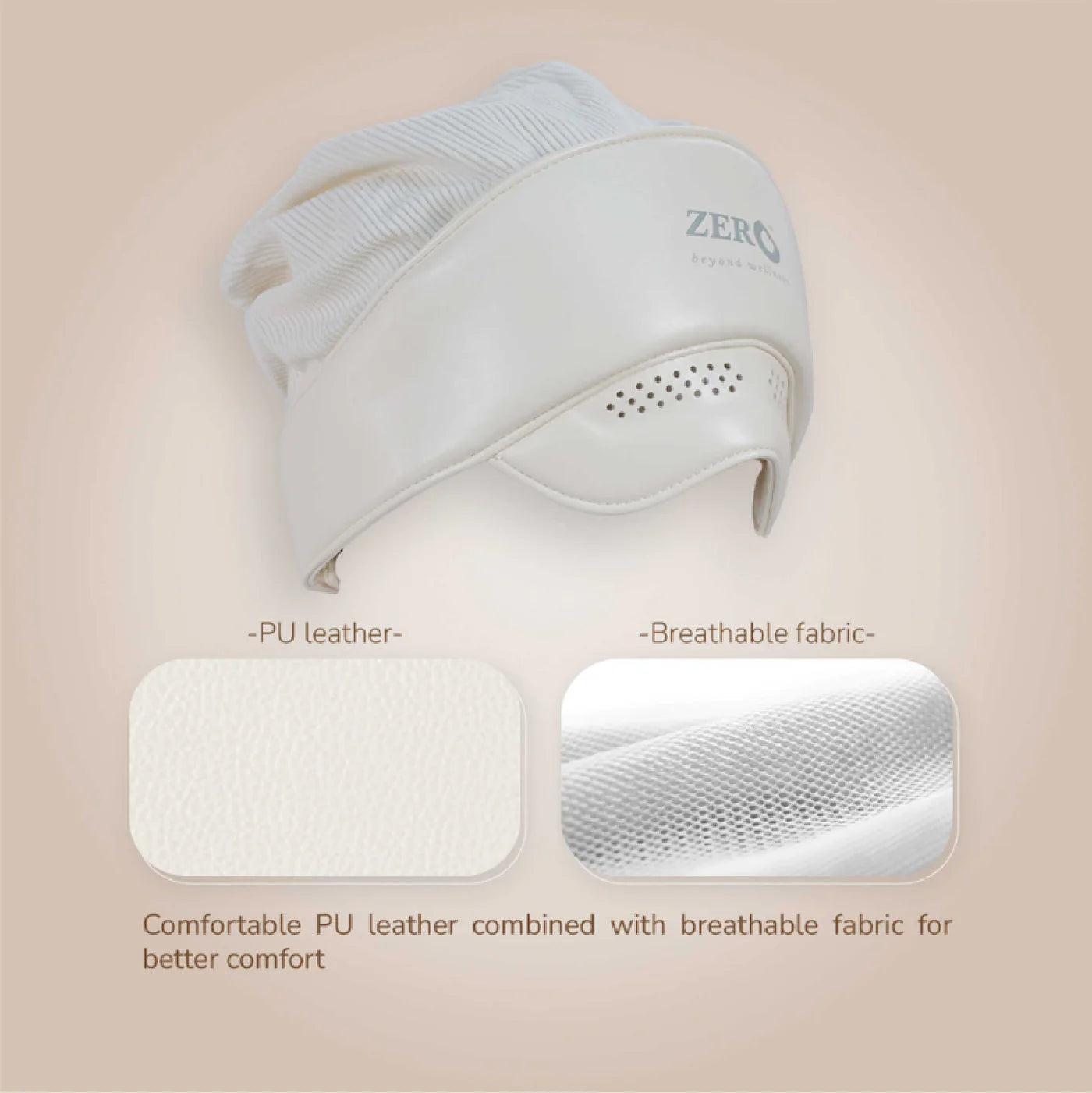 ZERO HEALTH CARE D’Medizonic Head Massager Standard Airbag force, Heating, multi mode, music, Rechargeable Massage Gadget White