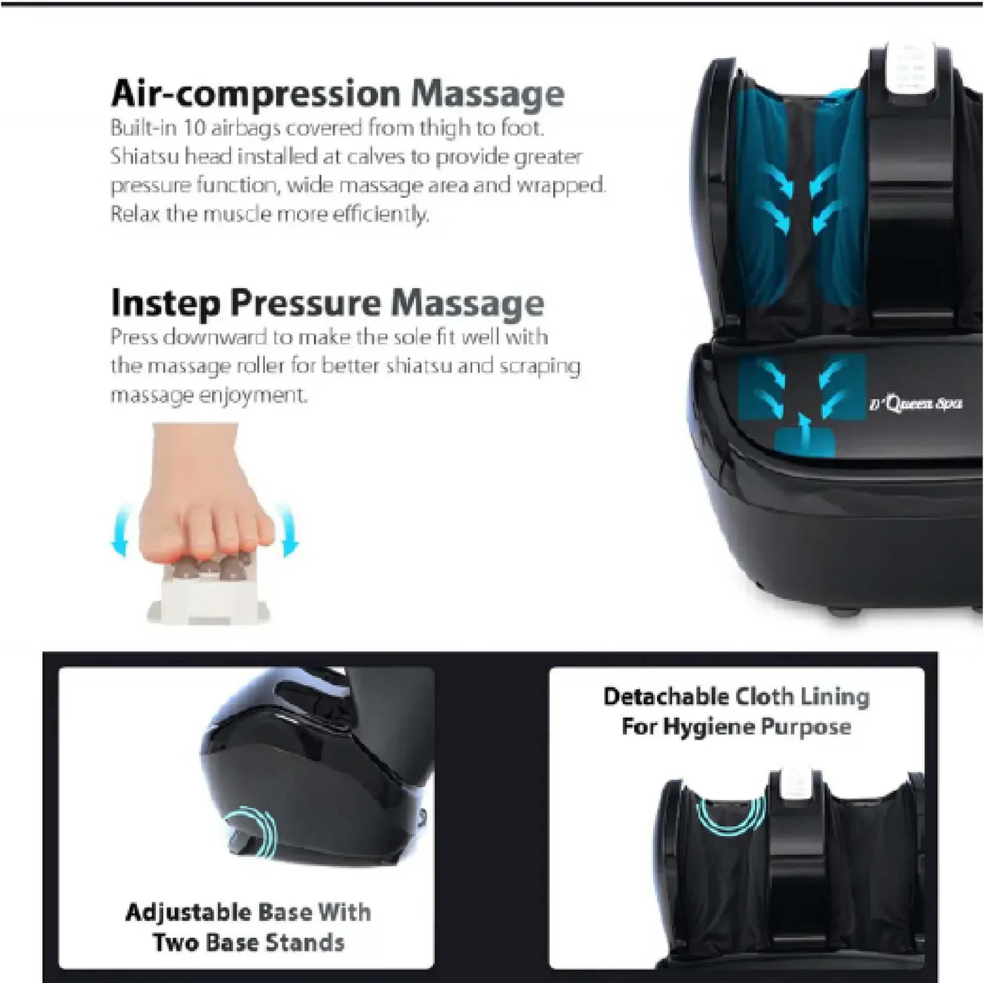 ZERO HEALTH CARE D- Queen SPA | Electric Foot Massager