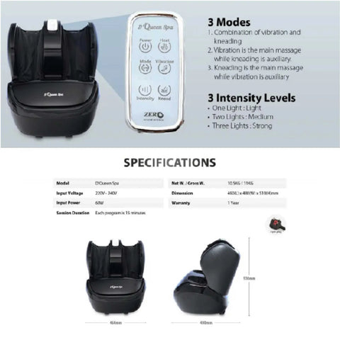 ZERO HEALTH CARE D- Queen SPA | Electric Foot Massager