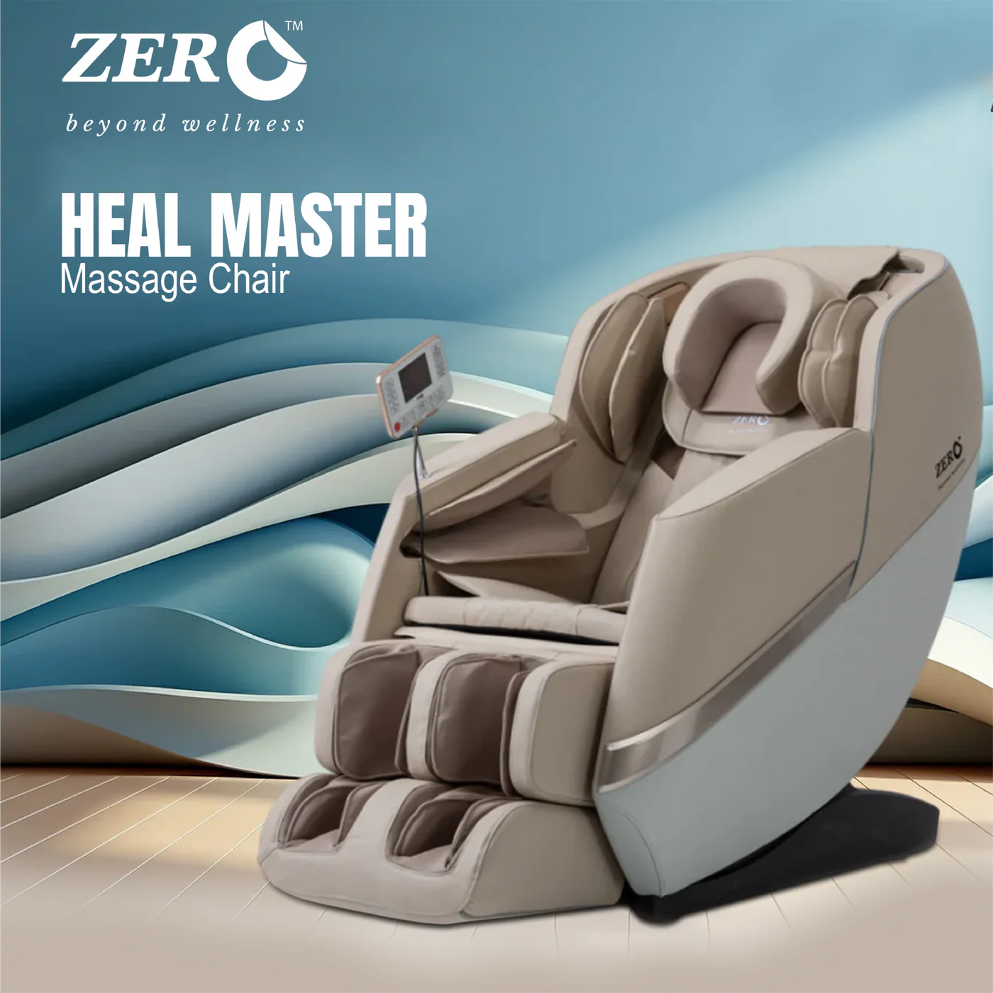 ZERO HEALTH CARE HEAL MASTER 2D Massage Chair Massage Gadget BEIGE