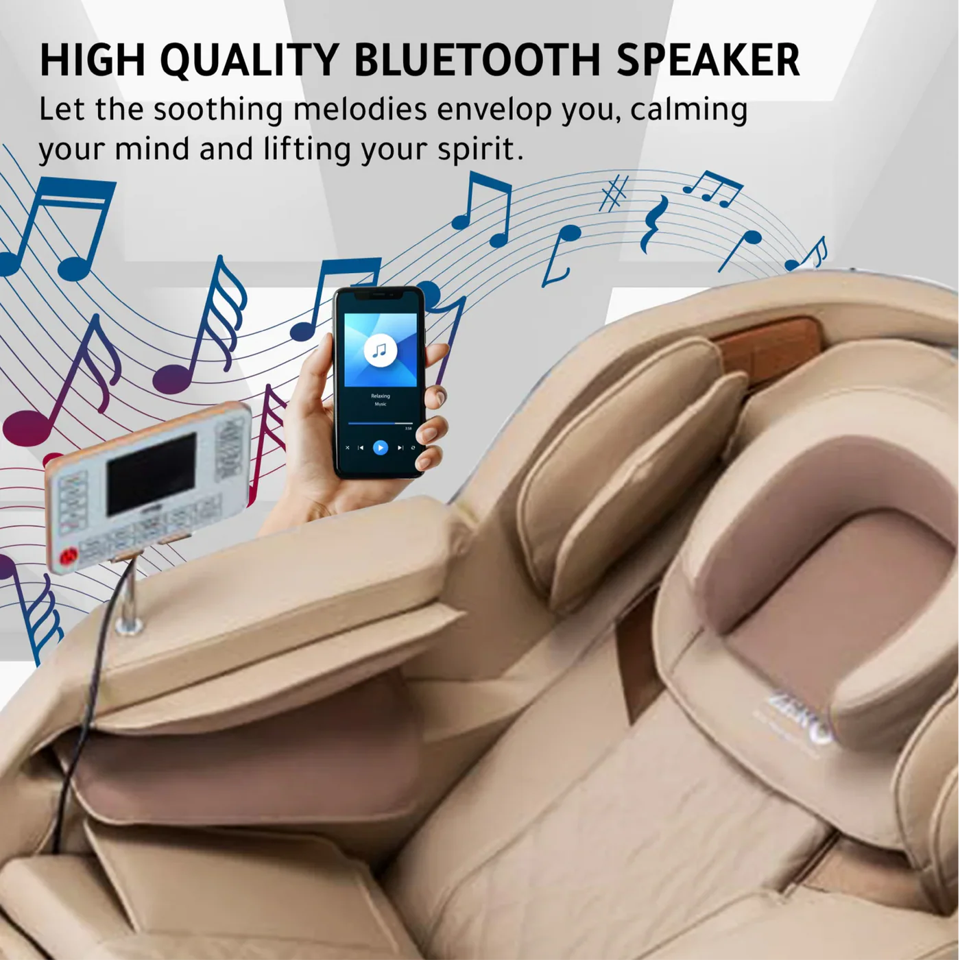 ZERO HEALTH CARE HEAL MASTER 2D Massage Chair Massage Gadget BEIGE