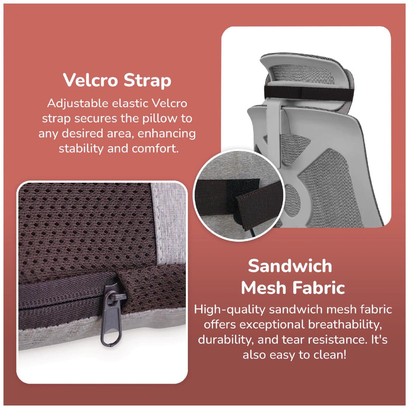 ZERO HEALTH CARE Mellow Shiatsu Massage Pillow Small All-In-one, Heat Function, Rechargeable Massage Gadget Black