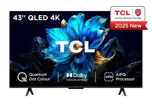 TCL L43T6C 43" 4K,QLED Android/Google LED Black