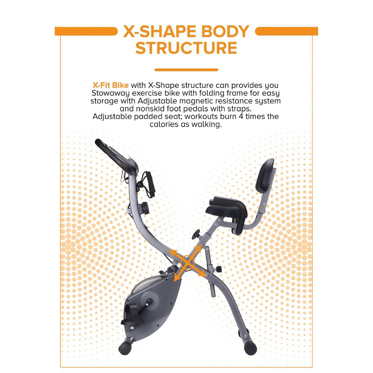 ZERO HEALTH CARE XFit Bike Exercise Bike Black